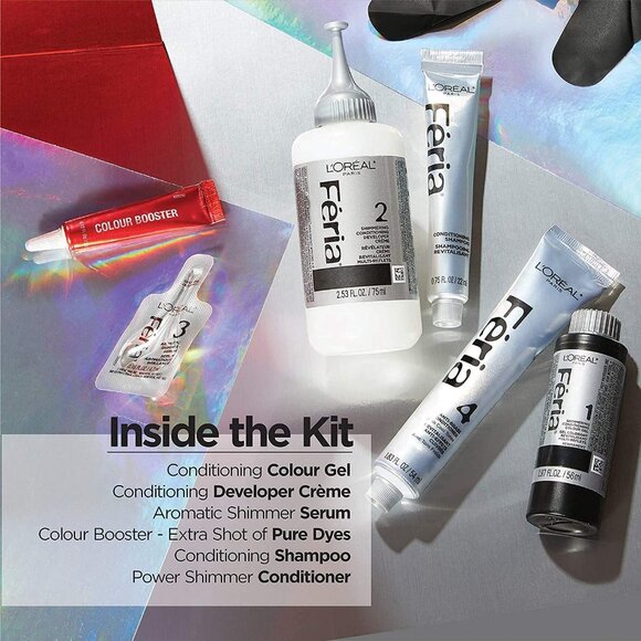 L'Oréal Paris Féria Power Red Hair Colo, R57 Intense Medium Auburn - Picture 3 of 7